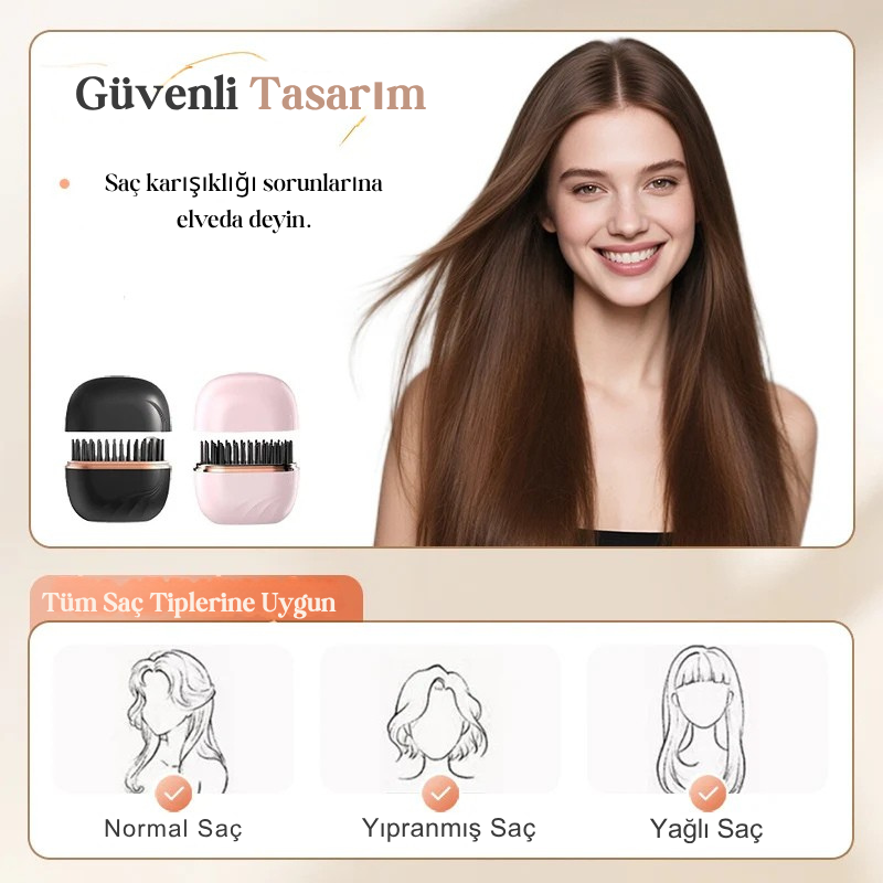 Mini Saç Düzleştirici Tarak