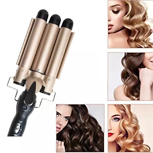 Gold Üçlü Dalga Maşası – Salon Kalitesinde Doğal ve Kalıcı Plaj Dalgaları